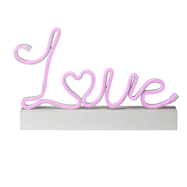 Valentine's Day Faux Neon LED Tabletop Love Sign