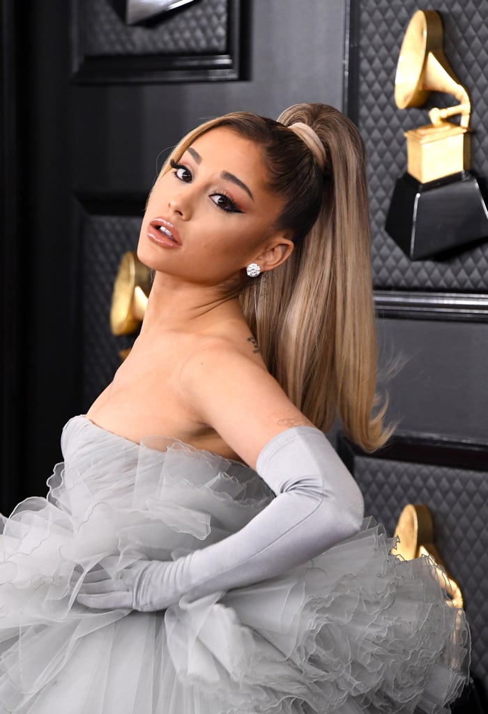 Ariana Grandes Dress At The 2020 Grammy Awards Popsugar Fashion Photo 18