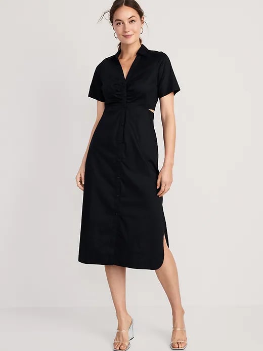 Old Navy Cutout Midi Shirt Dress