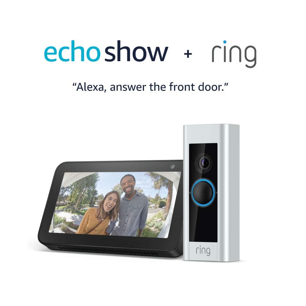 All New Echo Show 5 and Ring  – Compact Smart display with Alexa