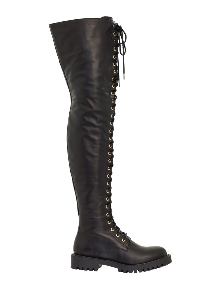 thigh high steel toe boots