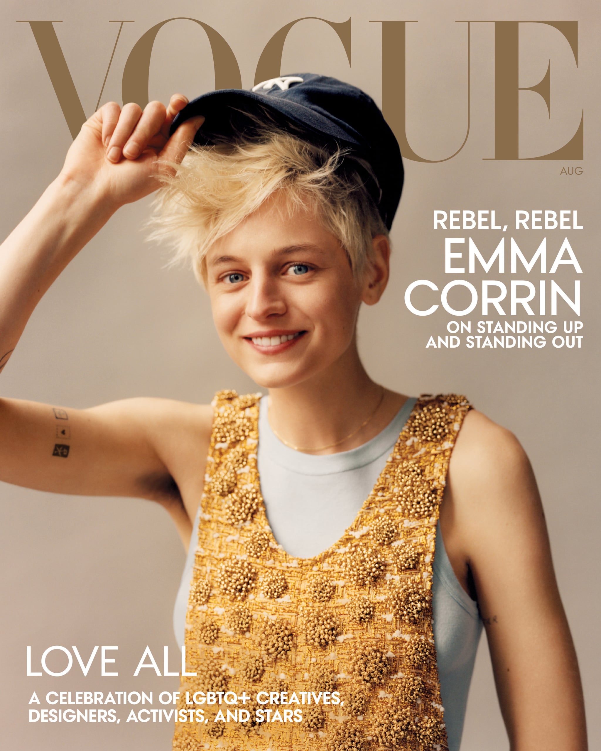 Emma Corrin's Armpit Hair on the Vogue August 2022 Cover | POPSUGAR Beauty