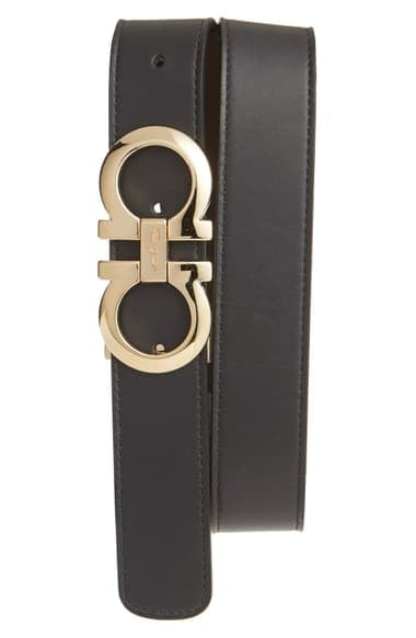 Salvatore Ferragamo Reversible Leather Belt