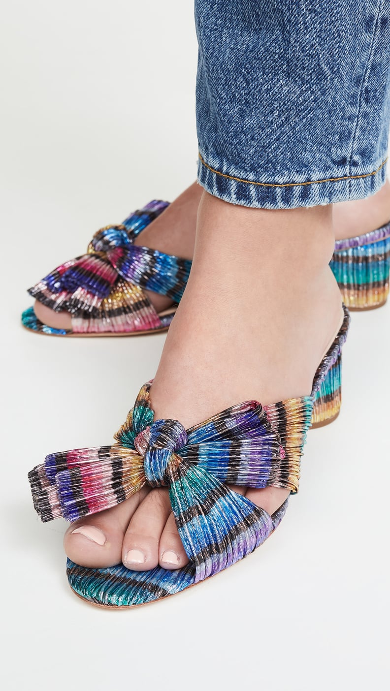 Loeffler Randall Emilia Pleated Knot Mules