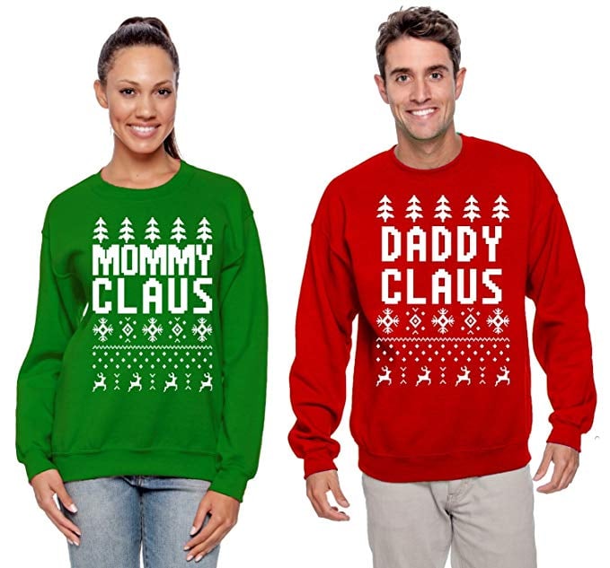 Daddy Claus Mommy Claus Christmas Crewneck