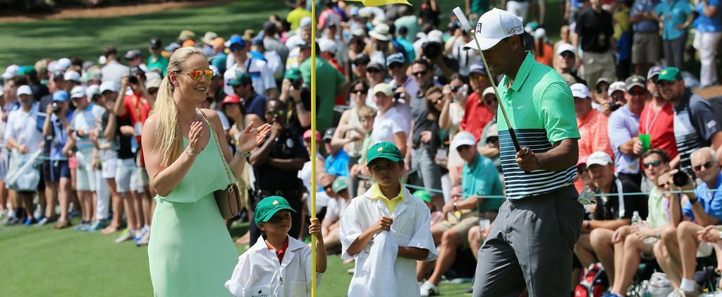 Tiger Woods With Lindsey Vonn and His Kids at the Masters