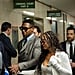 Jonathan Majors and Meagan Good Appear in NYC Court Together