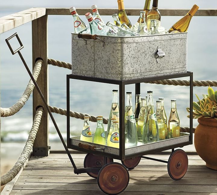 Pottery Barn Metal Rolling Wagon Party Bucket ($199)

    Related:

            
            
                                    
                            

            22 Dreamy Ways to Decorate With Outdoor Lights
