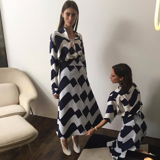 Victoria Beckham in a Pre-Fall 2017 Victoria Beckham Dress
