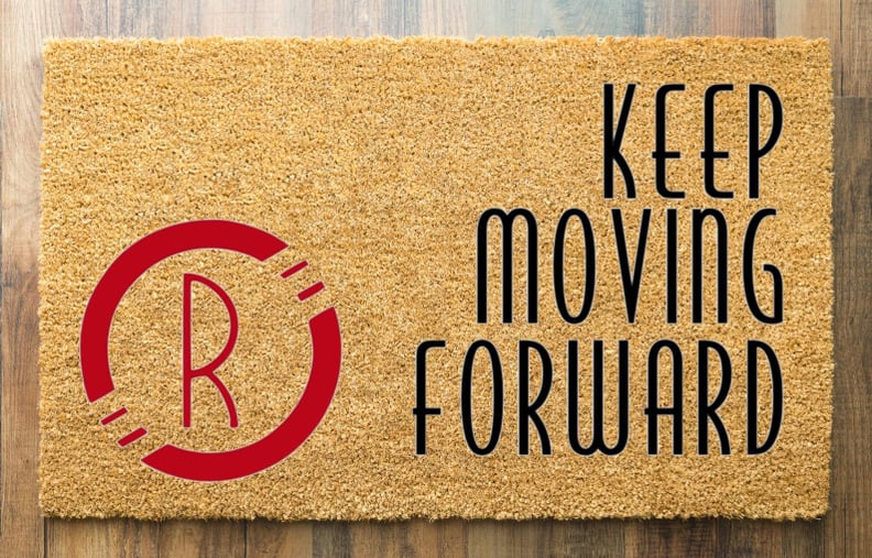 "Keep Moving Forward" Disney Doormat