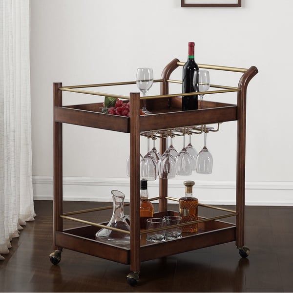 Wood Bar Cart