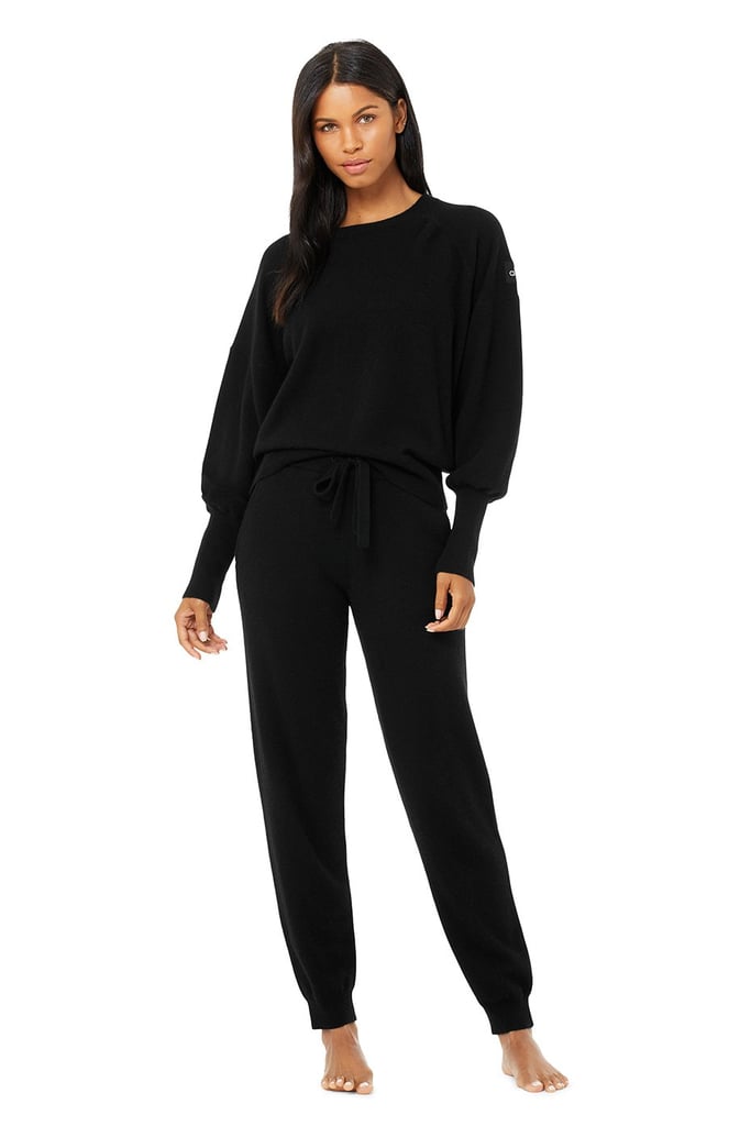 Alo Cashmere Jet Set Crew & High-Waist Pant Set | The Best Gifts For ...