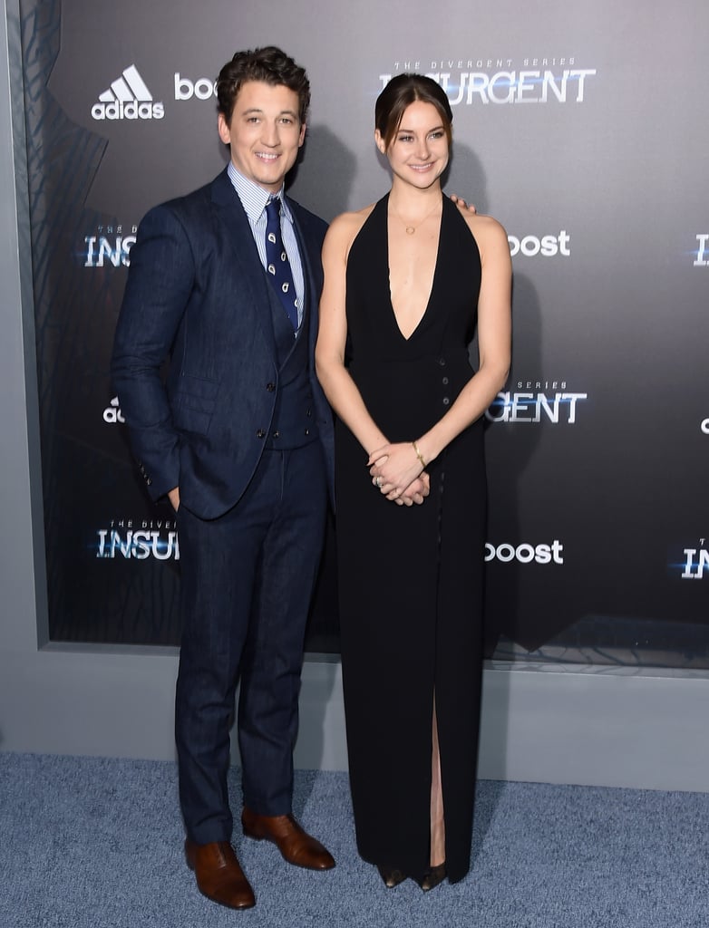 Miles Teller and Shailene Woodley | Insurgent NYC Premiere 2015 ...