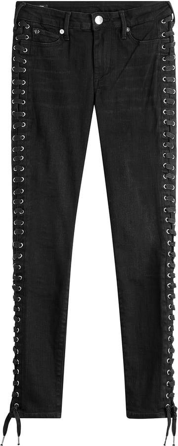 True Religion Skinny Jeans with Lace-Up 