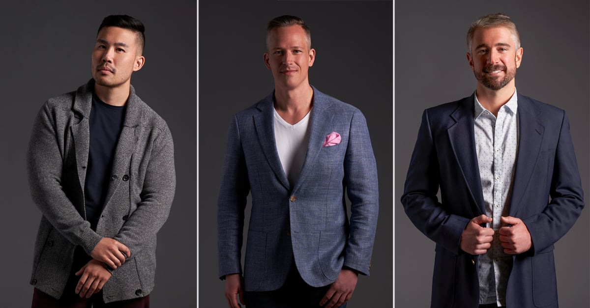 Contestants Brian Ngo, Jeremy Hartwell, and Joey Miller on Netflix's "Love Is Blind."