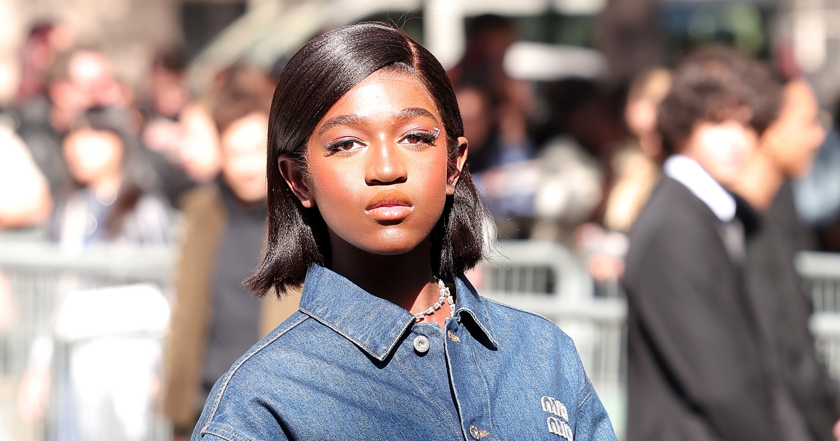 Zaya Wade Looks Stunning in a Yellow Skirt Suit and