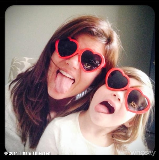 Tiffani Thiessen and Harper