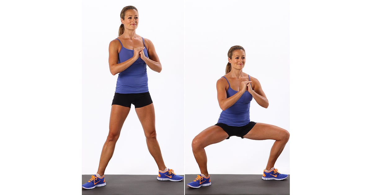 Inner Thighs Sumo Squat Best Leg Exercises For Women POPSUGAR