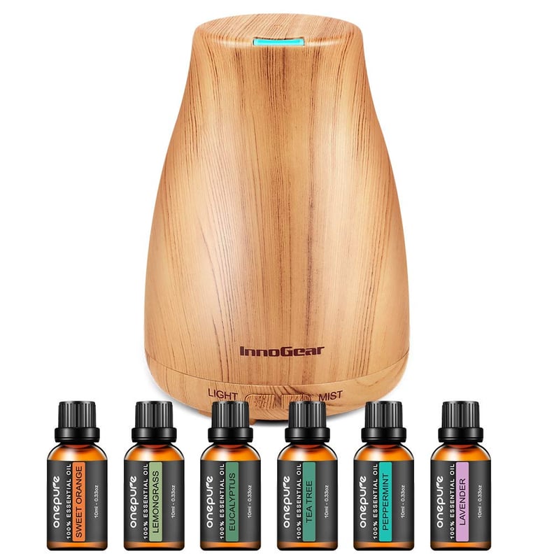 InnoGear Upgraded Aromatherapy Diffuser @ith 6 Bottles of Essential Oils