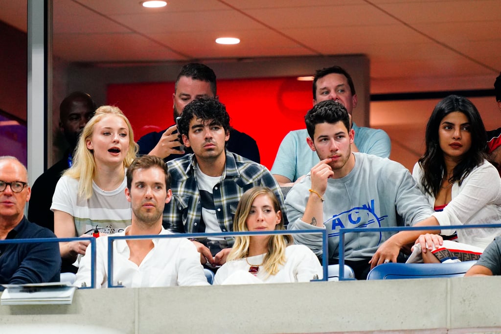 Nick Jonas and Priyanka Chopra at the US Open September 2018