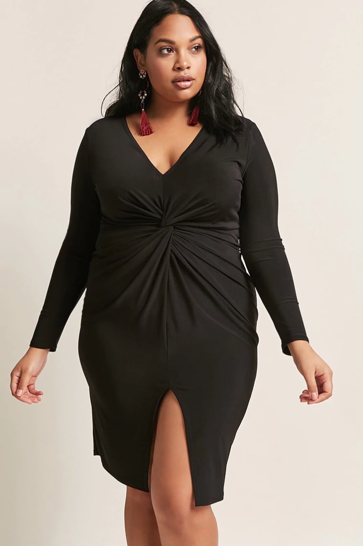 Forever 21 Plunging Twist-Front Dress