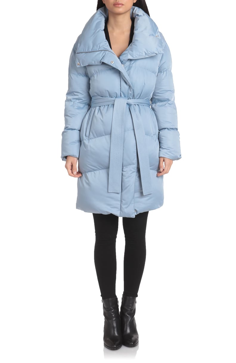 Avec Les Filles Belted Puffer Coat