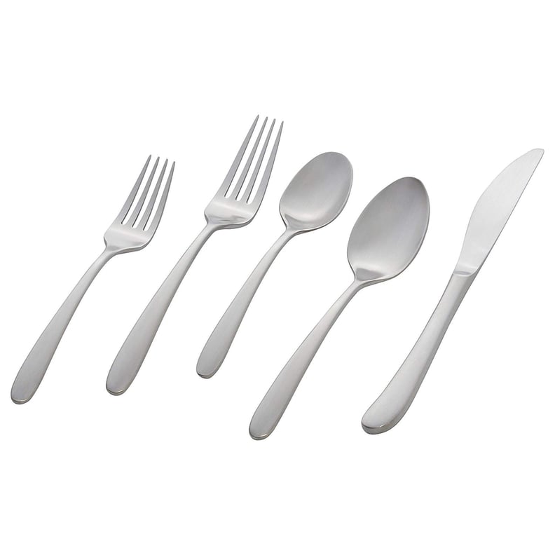 Stone & Beam Satin-Matte Stainless Steel Flatware