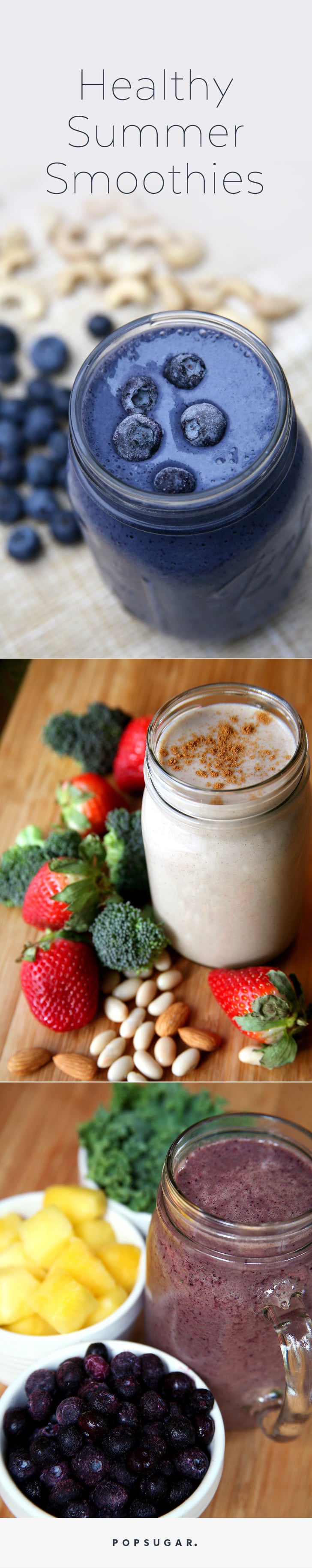 Healthy Smoothies With Summer Fruit