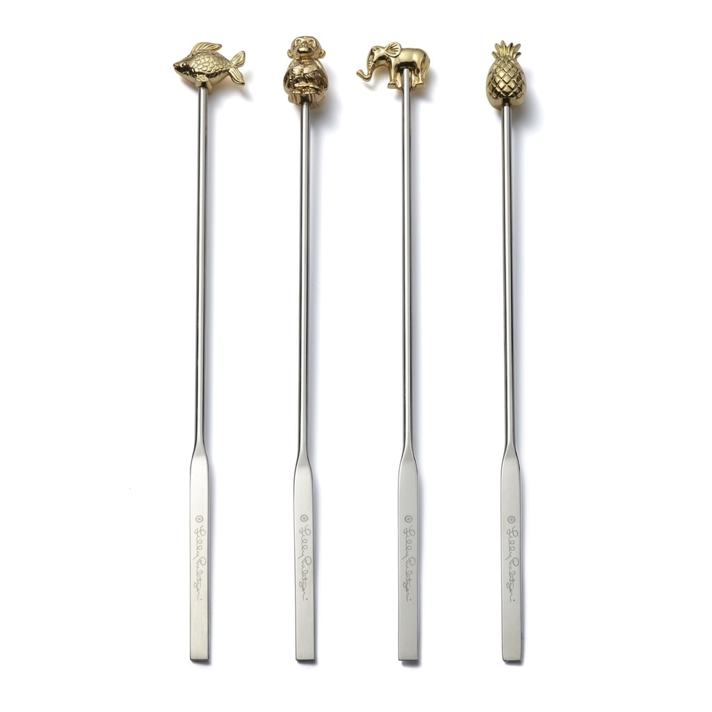 GoldPlated Swizzle Sticks Set (15) The MustHave Lilly Pulitzer For