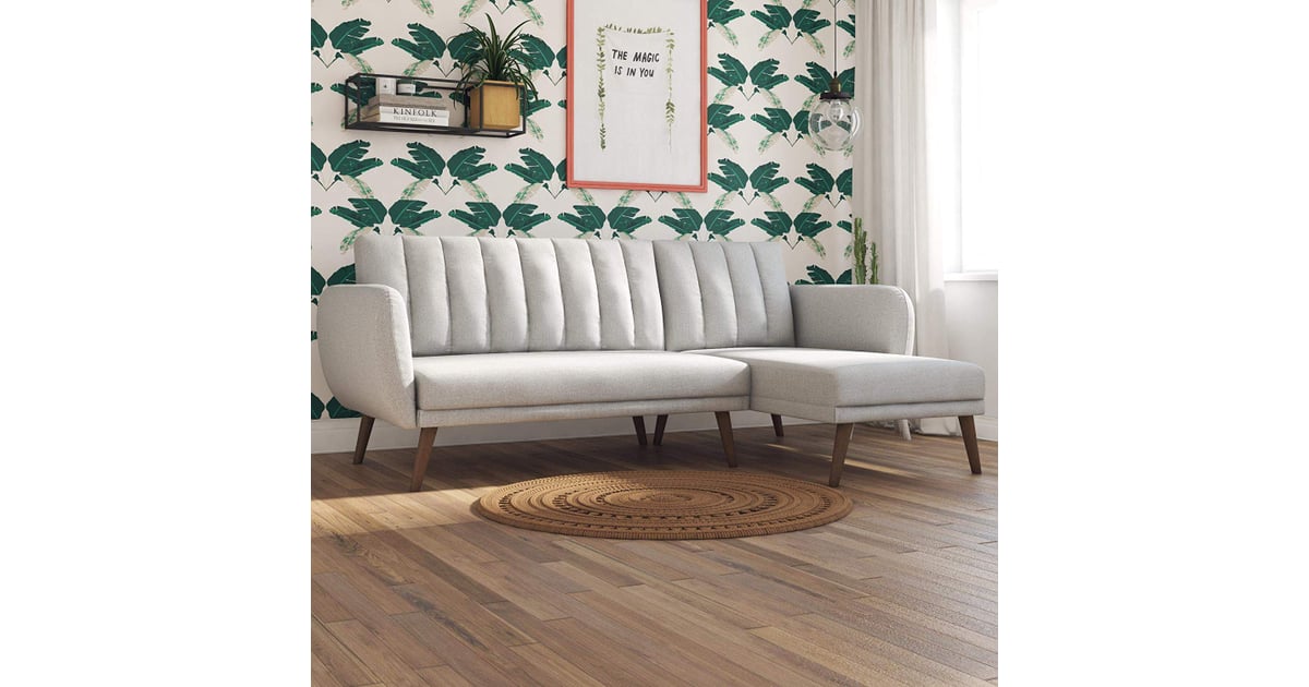 Novogratz brittany shop sectional futon sofa