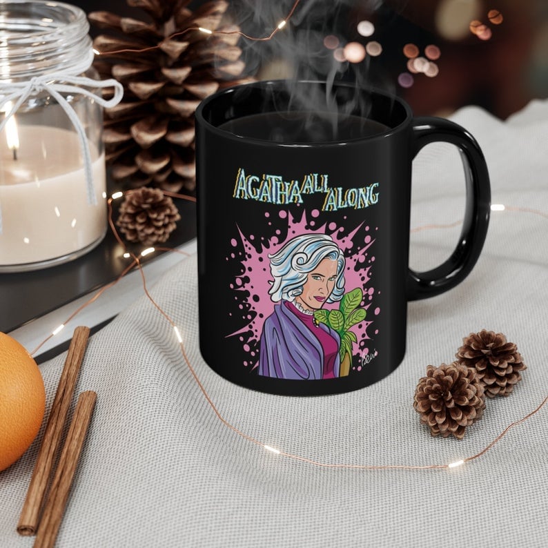 Agatha All Along Black Mug