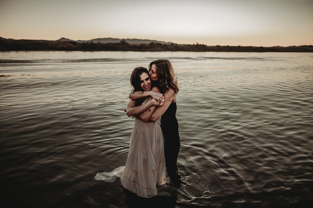 Sexy River Beach Engagement Photo Shoot