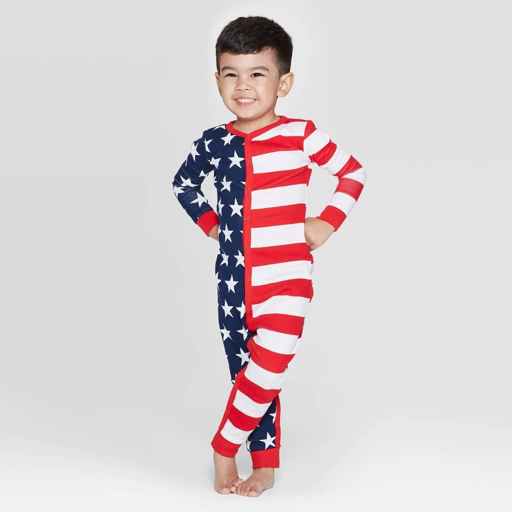 Snooze Button Toddler Stars and Stripes Family Pajama Union Suit