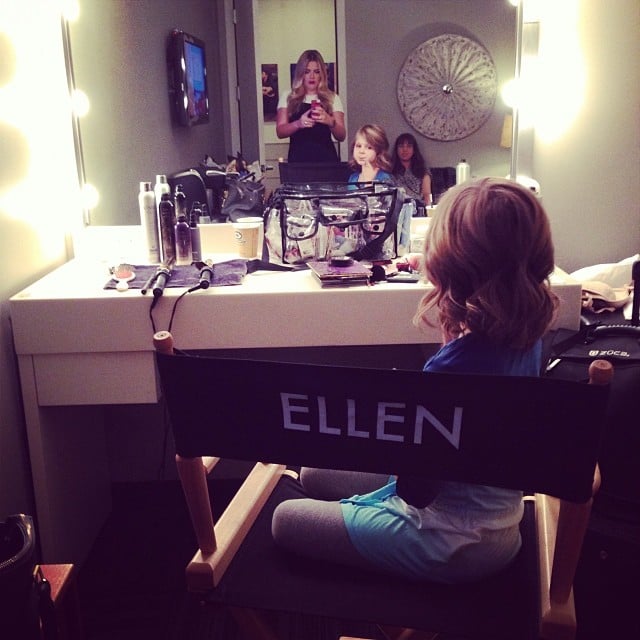 Busy Philipps had a little visitor — Birdie! — backstage at her Ellen taping.
Source: Instagram user busyphilipps