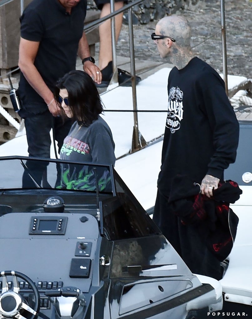 Kourtney Kardashian and Travis Barker Ahead of Their Italian Wedding