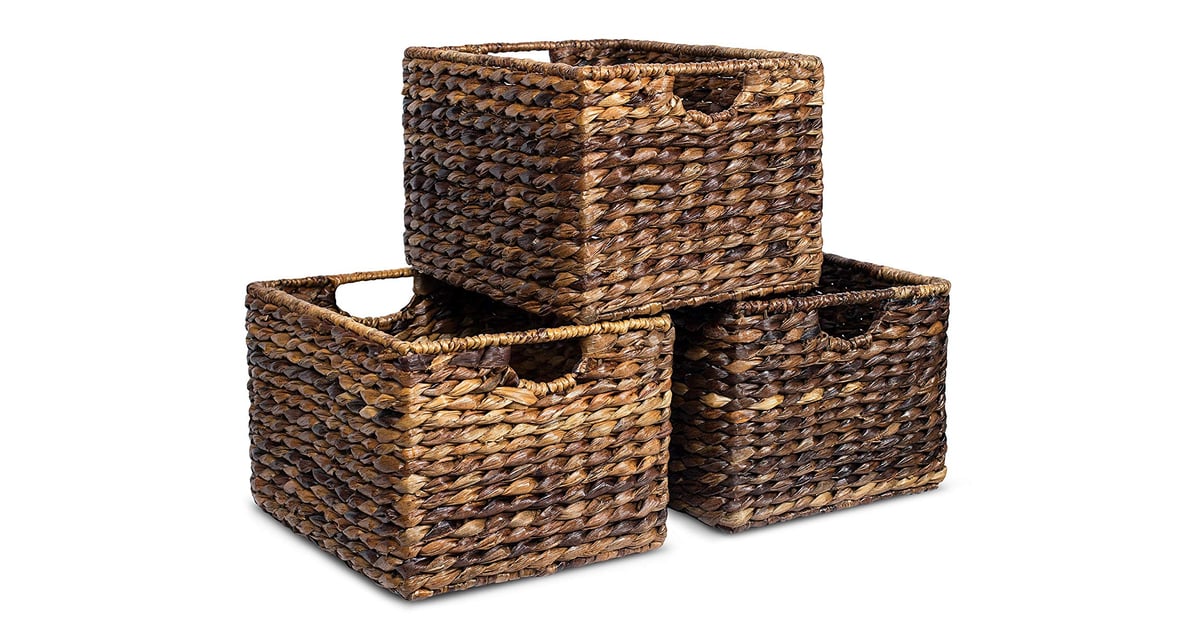 Living Room Woven Storage Shelf Organizer Baskets With Handles I Konmari D My Apartment And Here S What I Bought So That It Continues To Spark Joy For Years To