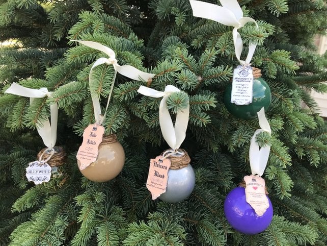 Set of Five Potion Ornaments