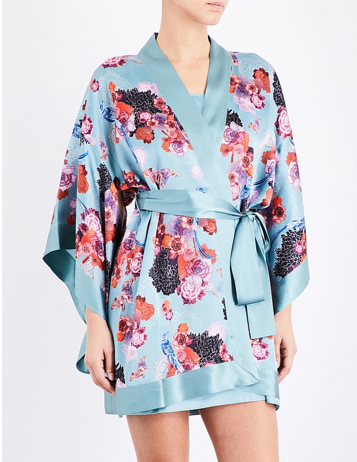 Meng Flower-Print Silk Robe ($660)