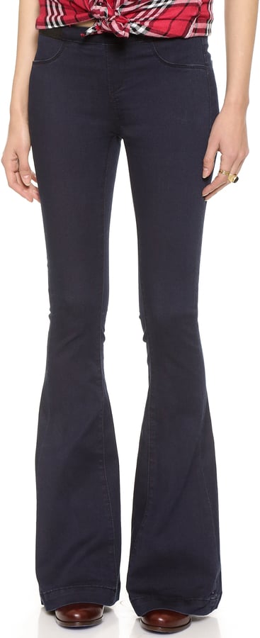 pull on flared jeans