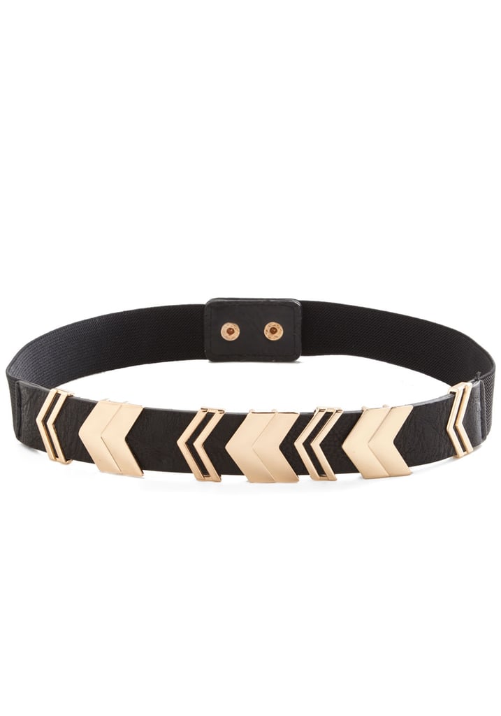 Cilla Collection Chevron Belt in Black ($15)