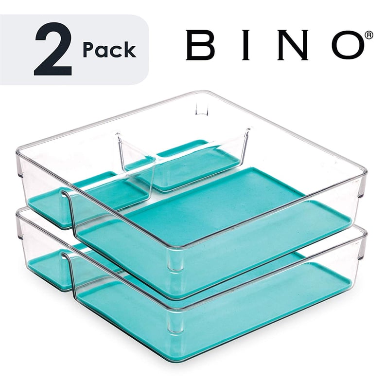 BINO Multi-Purpose 3 Section Plastic Drawer Organizer