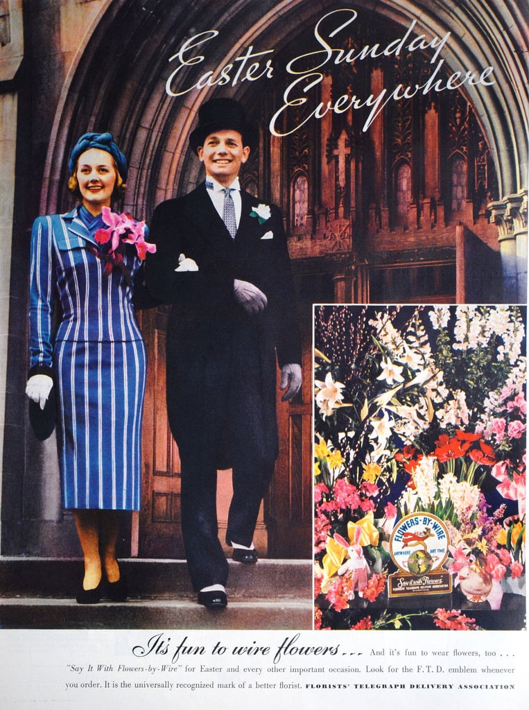From These Ads You D Think Easter Is Just Another Way For Florists Vintage Easter Ads