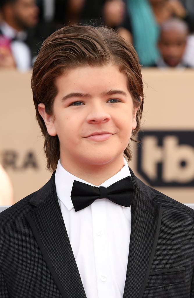 Gaten Matarazzo's Straight Hair at the 2018 SAG Awards