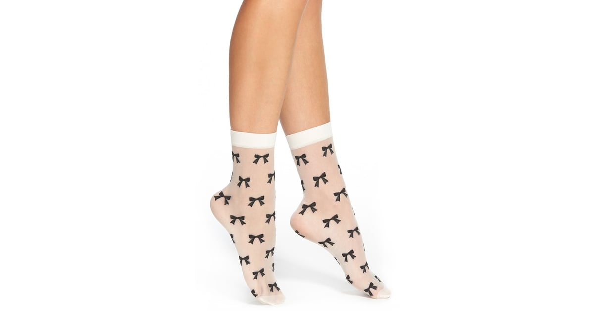 Kate Spade New York Sweet Sheer Bow Print Anklet Socks ($12) | 150+ Fashion  Gifts to Add to Your Holiday Wish List Now | POPSUGAR Fashion Photo 82