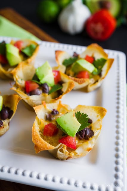 Green Chili Chicken Enchilada Cups