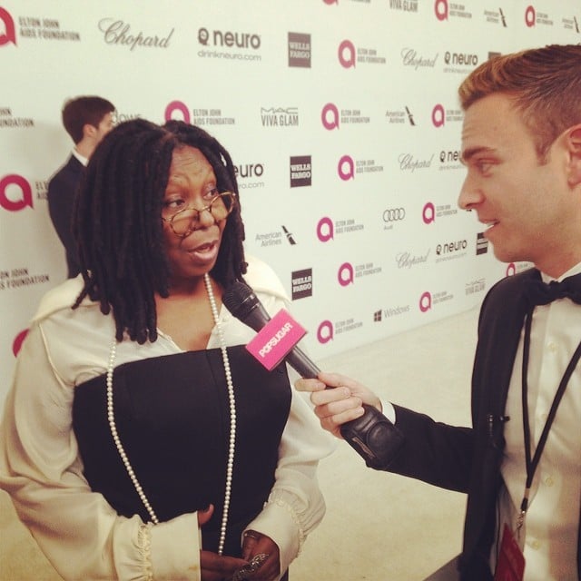 Entertainment reporter Matthew Rodrigues logged a little quality time with Whoopi Goldberg.