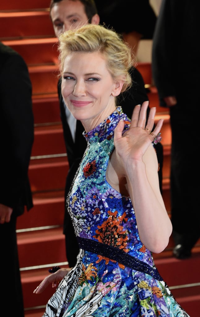 Cate Blanchett in Mary Katrantzou at Cannes Film Festival