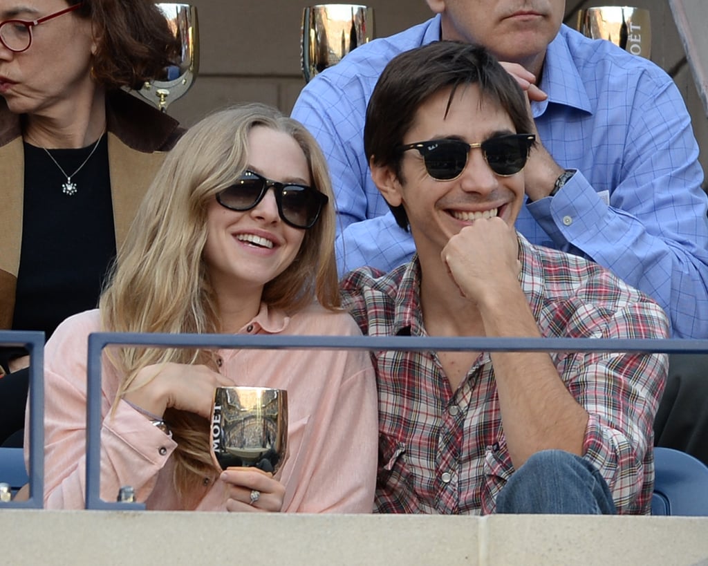 Or Hang Out Courtside At The US Open Amanda Seyfried And Justin Long