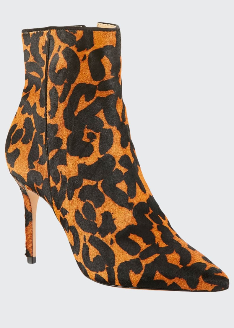 Schutz Miryan Leopard-Printed Fur Booties