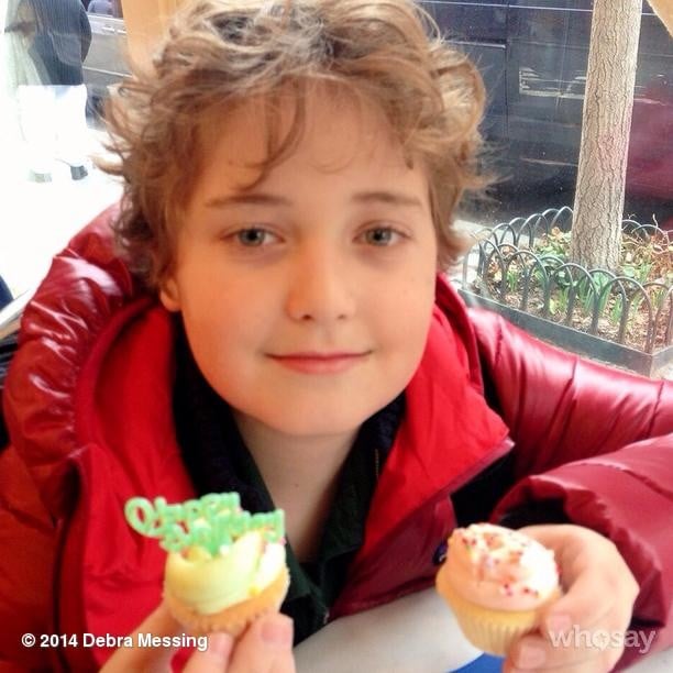 Roman Zelman celebrated his birthday with his mom, Debra Messing, and some cupcakes.
Source: Instagram user therealdebramessing